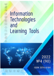 ISSUE 4 (90) OF THE ELECTRONIC PROFESSIONAL JOURNAL "INFORMATION TECHNOLOGIES AND LEARNING TOOLS"